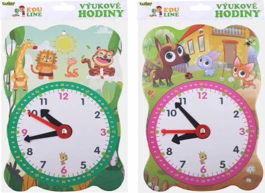 Orologio didattico di carta – 2 motivi