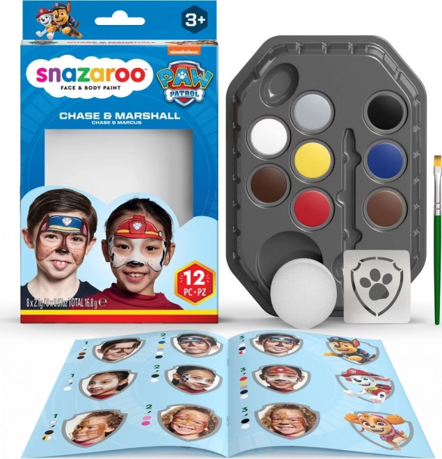 Snazaroo set 8 colori viso Paw Patrol: Chase e Marshall