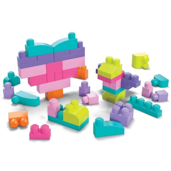 Mega Bloks grande sacco di blocchi - rosa