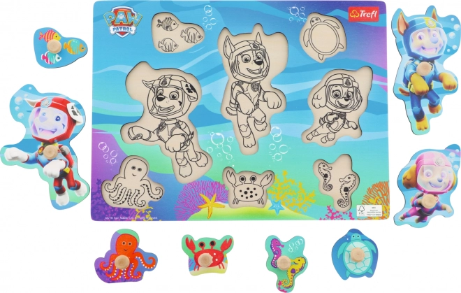 Puzzle in legno PAW Patrol: Sottomarino