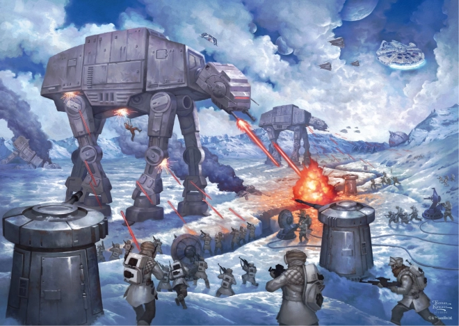 Puzzle SCHMIDT Star Wars: Battaglia per il pianeta Hoth 1000 pezzi