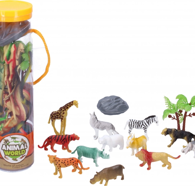 Set di animaletti in tubo – figurine di plastica per bambini