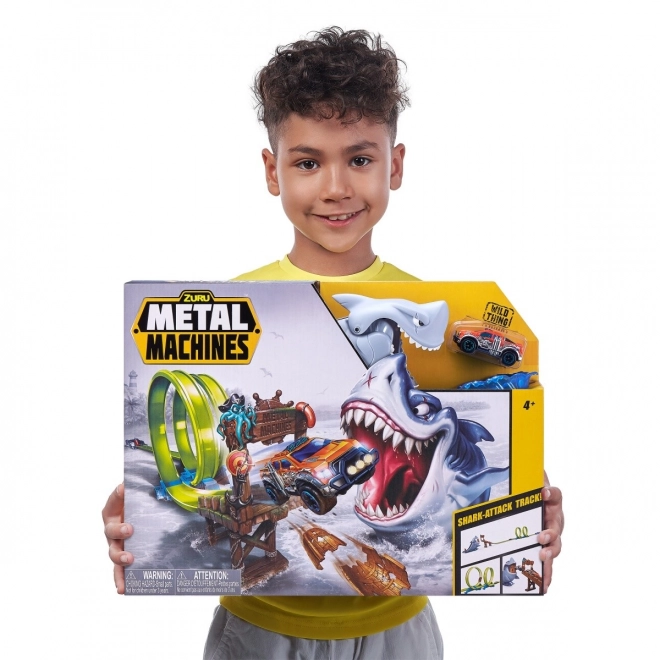 Set pista d'attacco dello squalo Metal Machines
