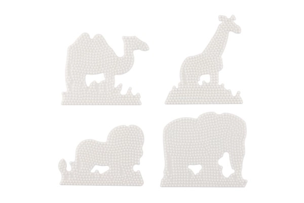 Podložka per Perline da Stirare Hama MIDI Elefante, Giraffa, Leone, Cammello Plastica