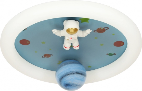 Lampada da soffitto a LED dimmerabile per cameretta con astronauta