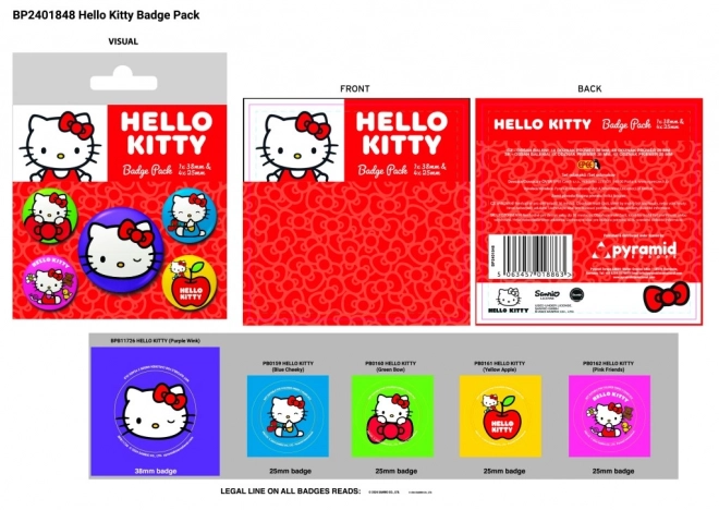Set di spille Hello Kitty