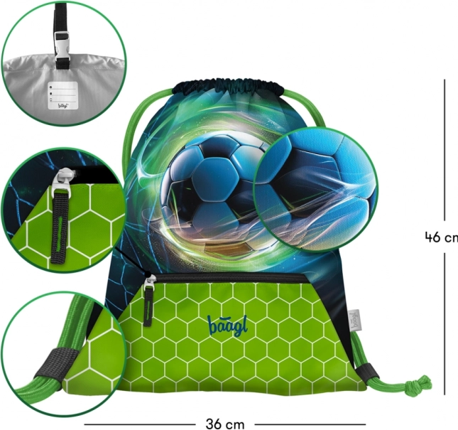 Set scolastico Baagl Zippy Plus con palla da calcio