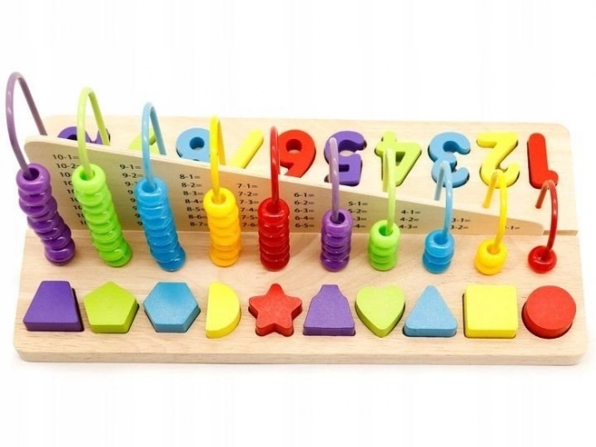 Abaco educativo con numeri in legno Ecotoys