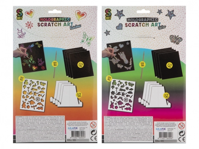 Disegno da grattare scintillante
