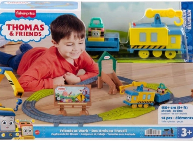 Set con locomotiva a batteria Tommaso e Amici: Amici al Lavoro