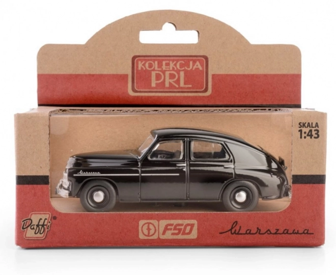 Modellino auto d'epoca Warszawa M20 - Nero