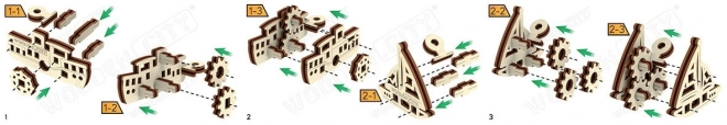 Puzzle 3D in legno - navi