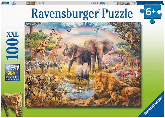 Puzzle Savana Africana XXL 100 Pezzi