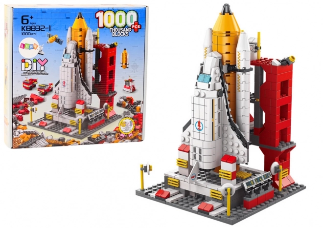 Set di costruzioni razzo spaziale 6 in 1