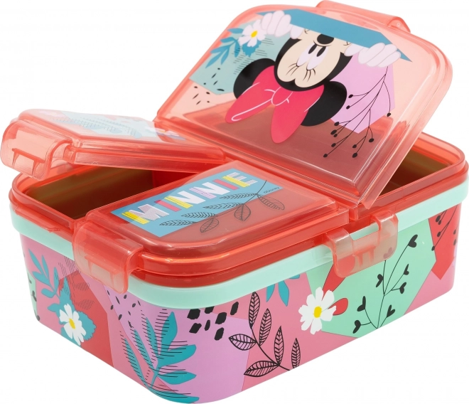 Scatola con più scomparti per merenda Minnie XL