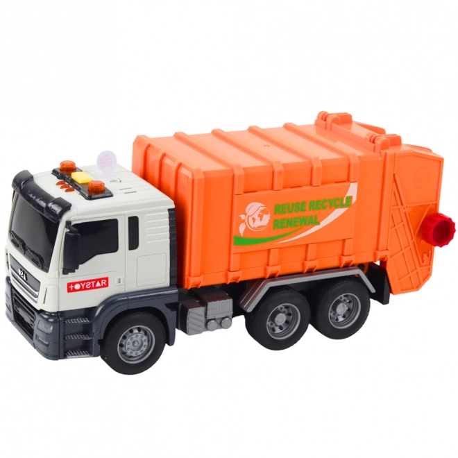 Camion dei rifiuti divertente con effetti
