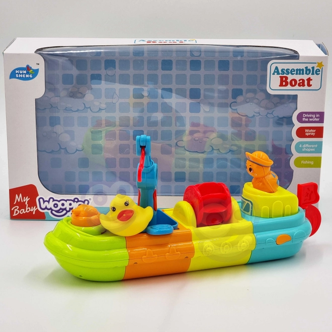 Barca giocattolo da bagno per bambini Woopie