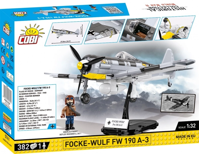 Focke-Wulf Fw 190 A3 II Guerra Mondiale - Set di costruzione COBI