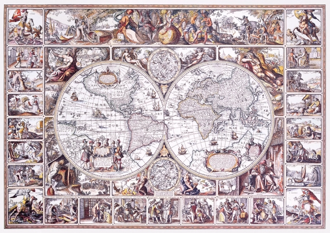 Puzzle in legno Mappa dell'Età delle Scoperte