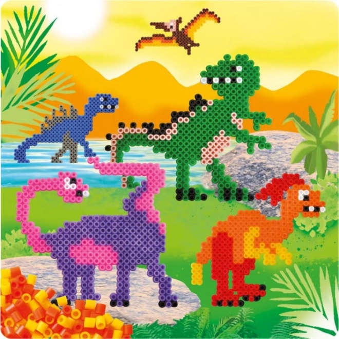 Set di perline a fusione Dinosauri