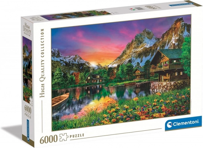 Puzzle Lago nelle Alpi 6000 Pezzi