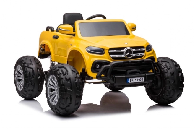 Auto a Batteria Mercedes 4x4 Oro Giallo