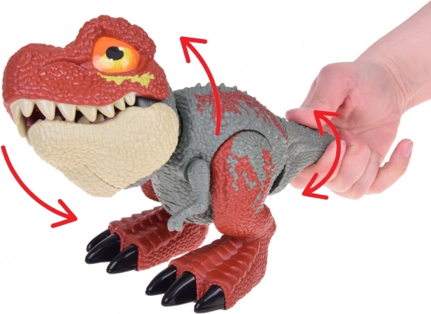 Dinosauro Tirannosauro Rex con parti mobili ed effetti sonori e luminosi