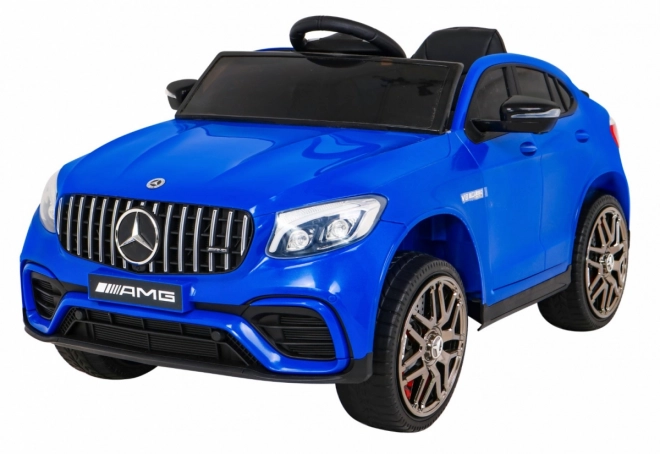 Mercedes Benz GLC63S per bambini Blu + telecomando + trazione 4x4 + MP3 LED + EVA + partenza lenta