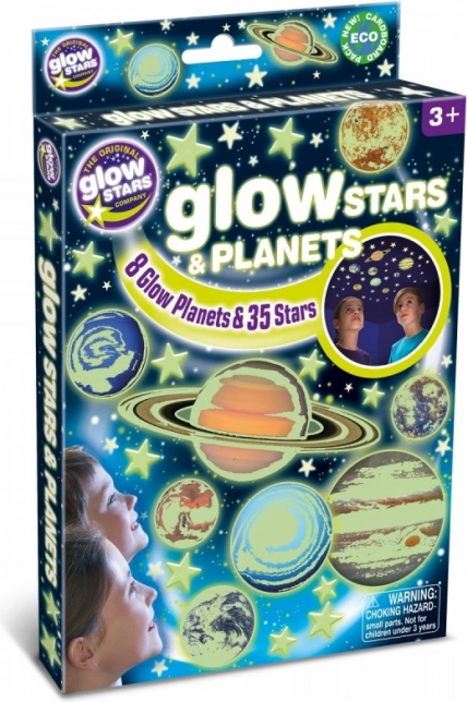 Adesivi da parete Brainstorm Stelle e pianeti luminosi