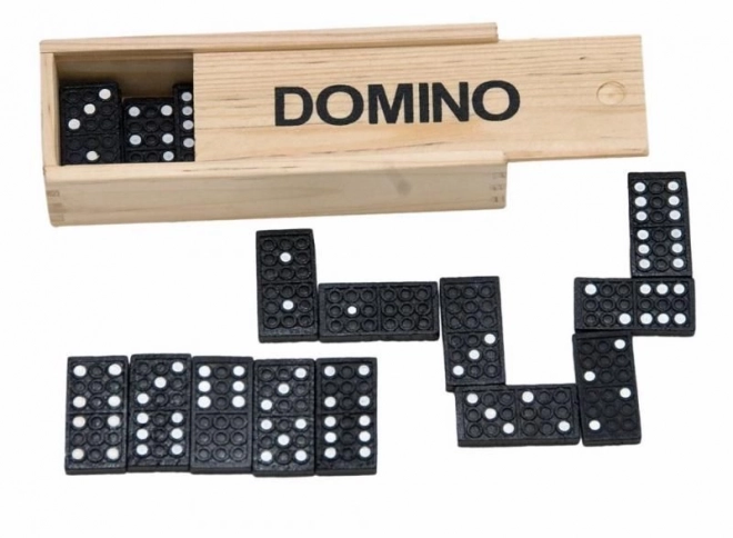 Domino classico in scatola di legno