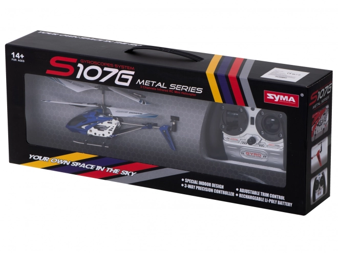 Elicottero telecomandato RC SYMA S107G blu – Blu