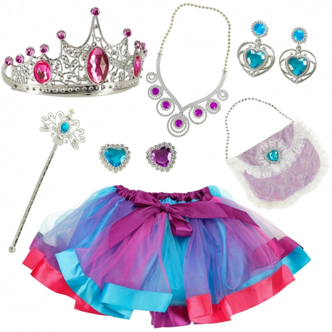 Costume Principessa con Corona e Borsa