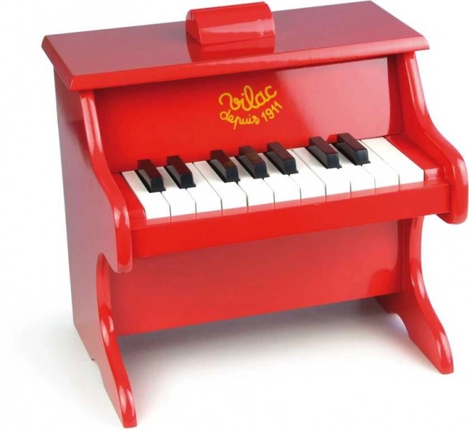 Pianoforte rosso in legno Vilac