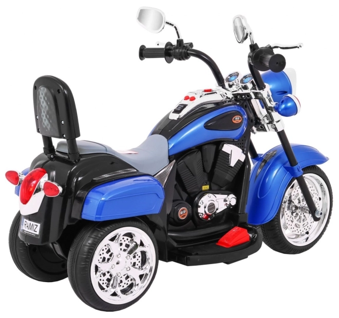 Motocicletta Chopper NightBike bianca – blu