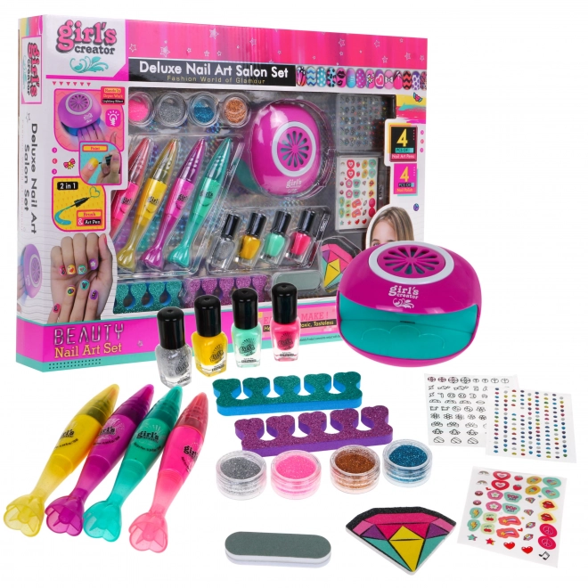 Set da manicure per bambina 6+ Salone di bellezza 20 pezzi