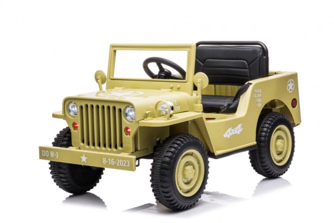 Auto elettrico per bambini 4x4 Khaki