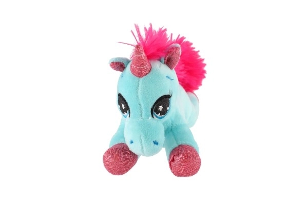 Unicorno Peluche Disteso 18cm