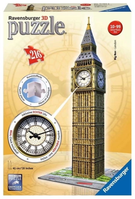 Puzzle 3D Big Ben con orologio