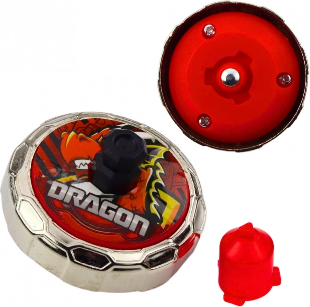Set Lanciatore e Disco Volante Drago Rosso