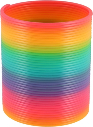 Spirale giocattolo di plastica arcobaleno