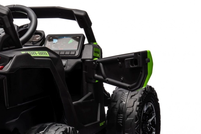 Auto a batteria buggy verde Can-Am