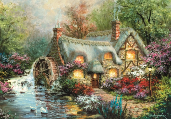 Puzzle 1500 pezzi Rifugio compatto in campagna