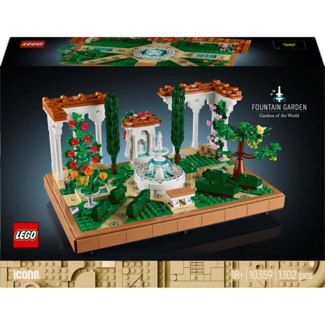 Fontana da giardino LEGO per adulti