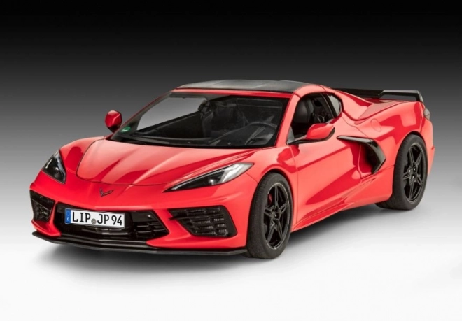 Modellino Auto Corvette C8 Coupé in Plastica Scala 1:25