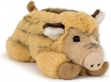 Cucciolo cinghiale di peluche sdraiato
