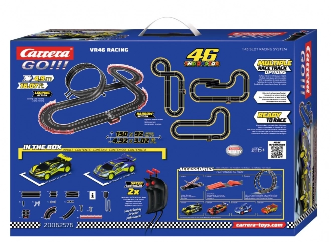 Pista da corsa con veicoli VR 46 The Doctor