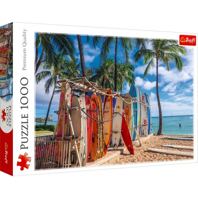 Puzzle spiaggia Waikiki, Hawaii 1000 pezzi