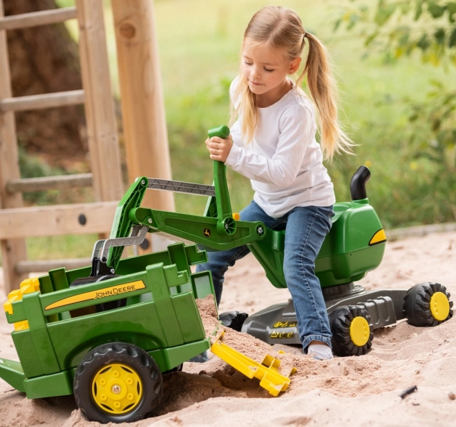Rolly giocattolo escavatore John Deere per bambini - Verde