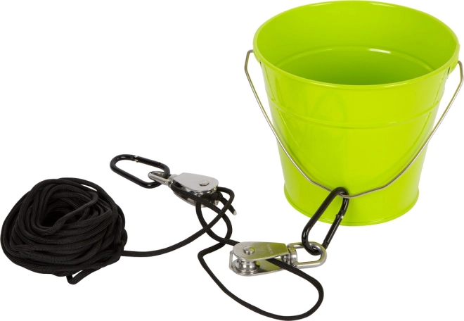 Secchio in metallo resistente con occhiello di sicurezza
