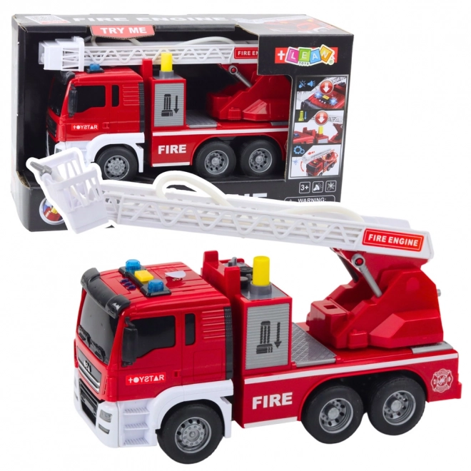 Camion dei pompieri con braccio estraibile, acqua, luci e suoni